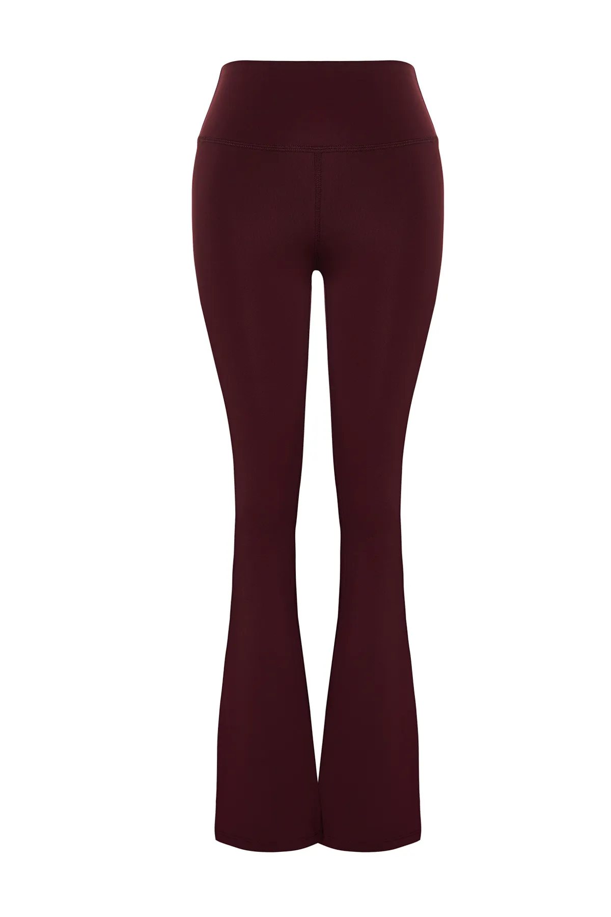 Trendyol Collection  Dark Cherry Recovery Leg Stud Detaillierte spanische Bein-Yoga-Strick-Sportleggings THMAW24TY00015