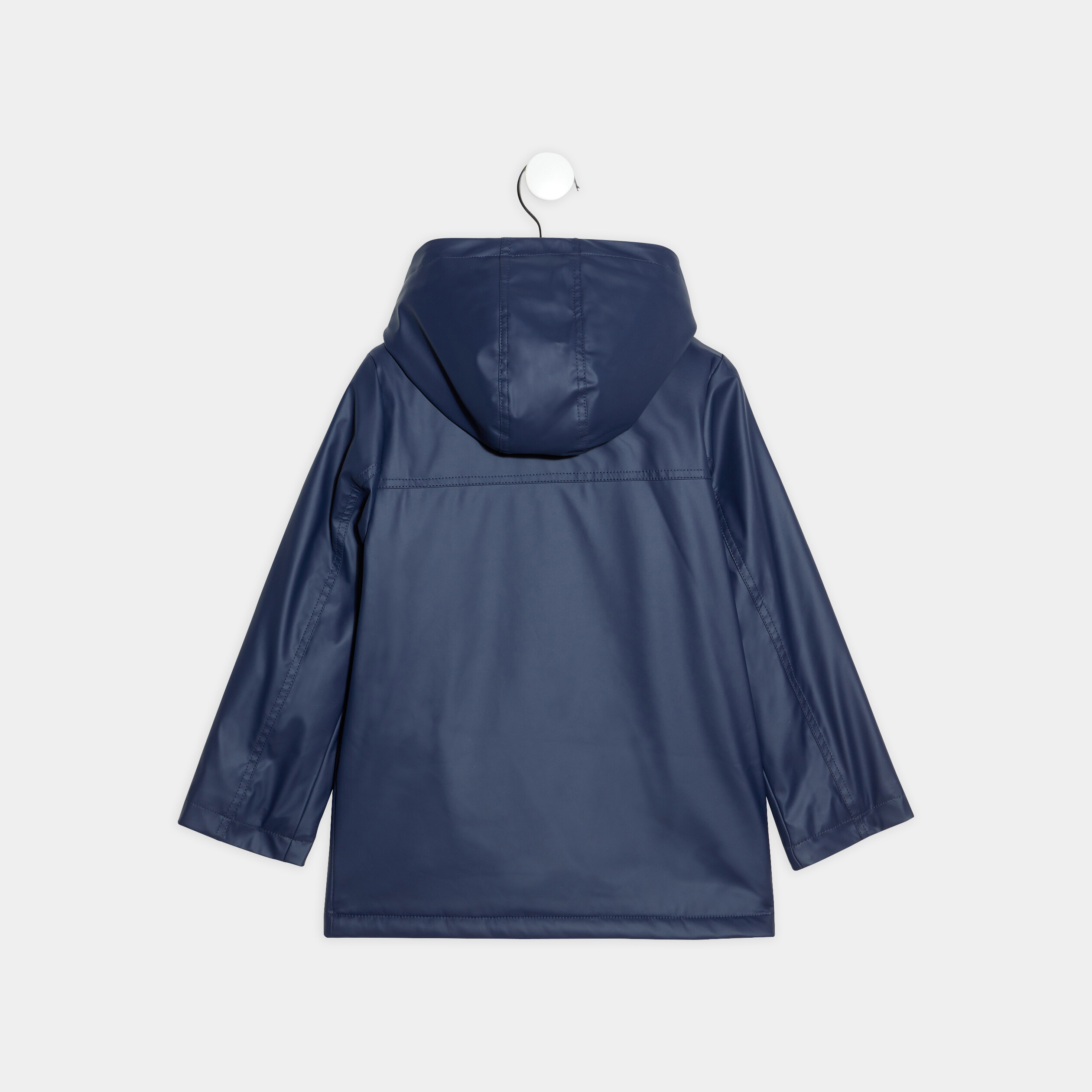 Parka droite à capuche bleu marine garçon | La Halle