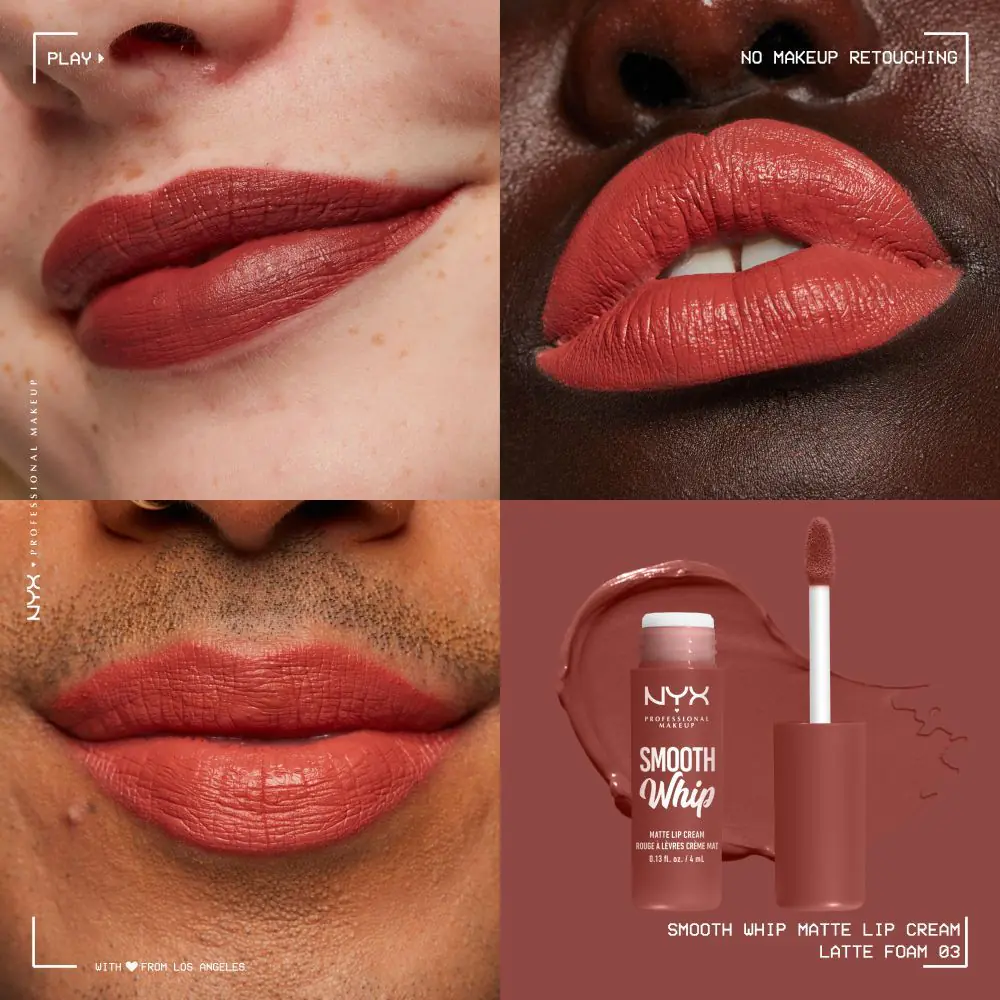 NYX Smooth Whip Matte Lip Cream Latte пенасти кармин