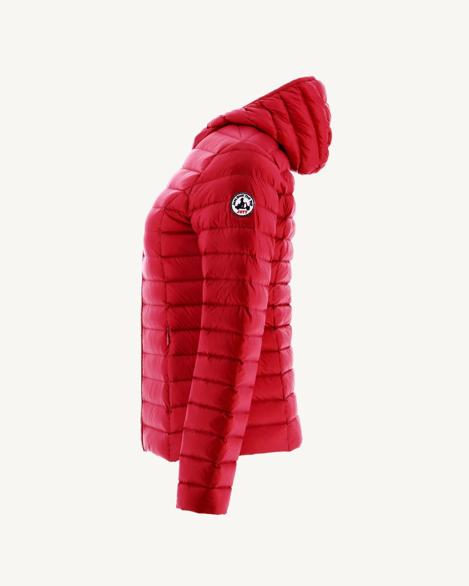 Doudoune légère à capuche Rouge Cloe