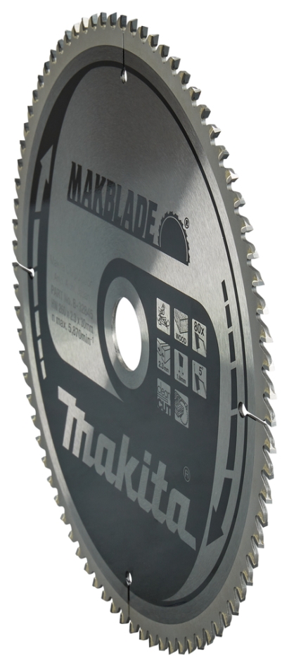 Makita-lisävarusteet B-32845 puun jiirisahan terä Makblade 260x30x2.3 80T 5g