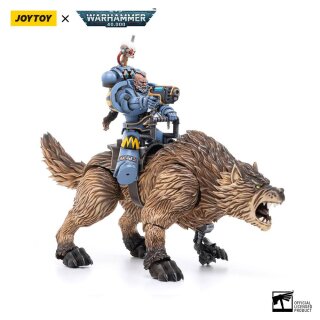 Warhammer 40k Actionfigur 1/18 Space Wolves Thunderwolf Cavalry Bjane