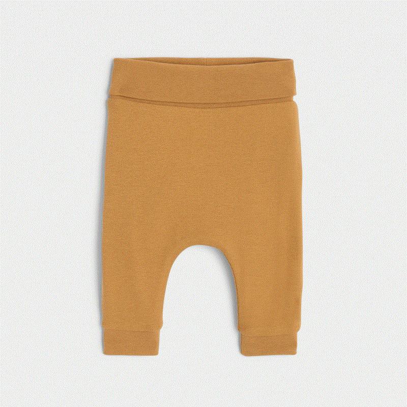 Pantalon réversible en jersey marron naissance