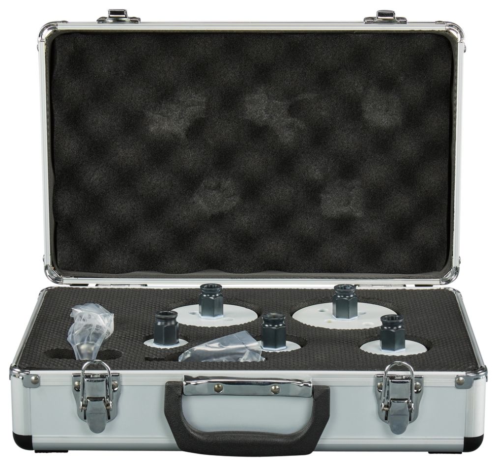 Makita Zubehör E-15805 Lochsägen-Set, 7-teilig, 35, 41, 51, 73, 83 mm, Holz/Metall, Ezychange, im Koffer