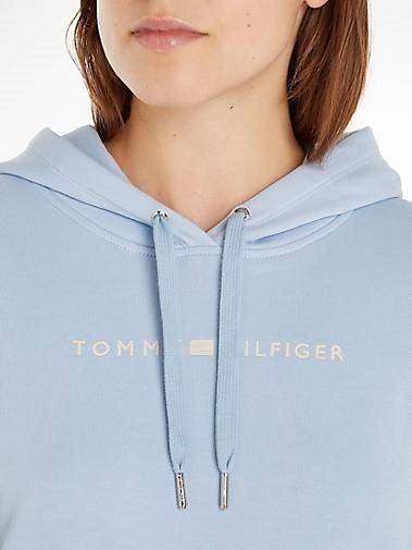 TOMMY HILFIGER Damen Hoodie REG FROSTED CORP LOGO HOODIE