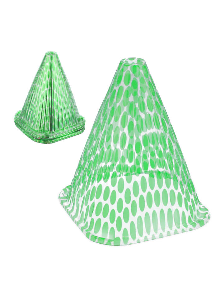 relaxdays 10 x Pflanzenhut in Grün/ Transparent - (B)19 x (H)22 x (T)19 cm günstig kaufen onesize