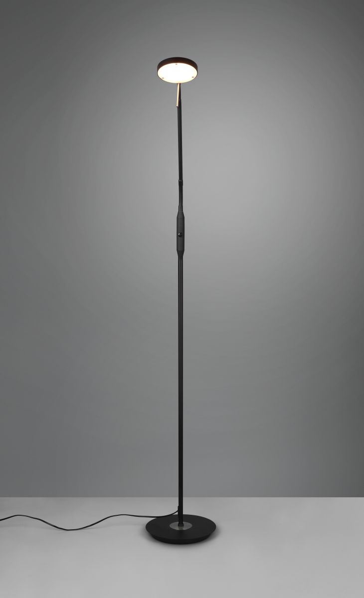TRIO LED Stehleuchte Monza Schwarz