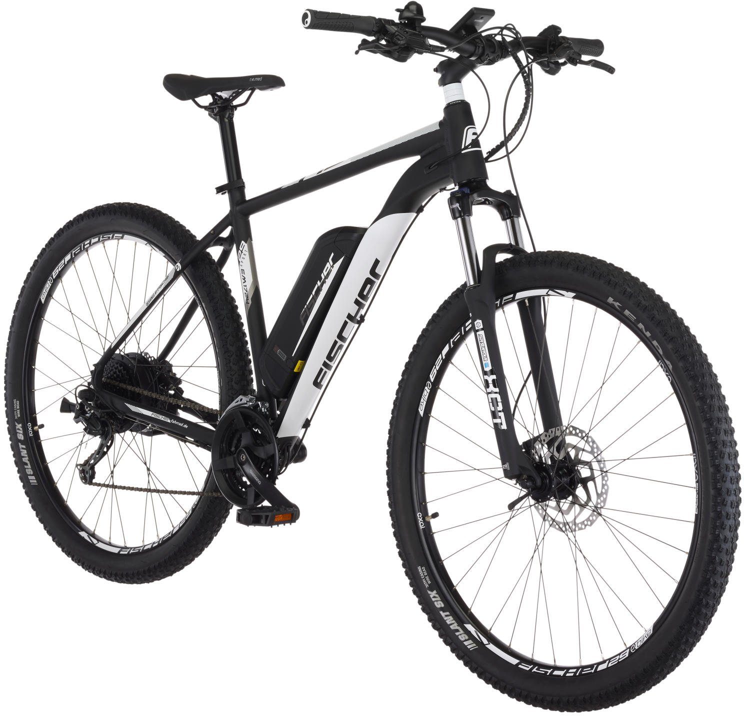 FISCHER Fahrrad E-Bike MONTIS EM 1724 557, 10 Gang Shimano Deore Schaltwerk, Kettenschaltung, Heckmotor, 557 Wh Akku, (mit Schloss)
