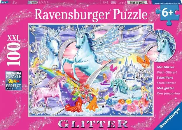 Kinderpuzzle ab 6 Jahren - Die schönsten Einhörner - 100 Teile