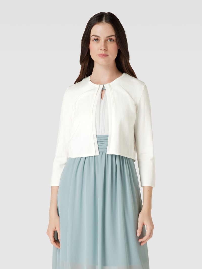 Bolero aus Viskose-Mix mit Hakenverschluss in offwhite