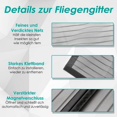 YOOdy~ Insektenschutz-Tür Fliegengitter Tür Weiches Garn Magnet Insektenschutz ohne Bohren