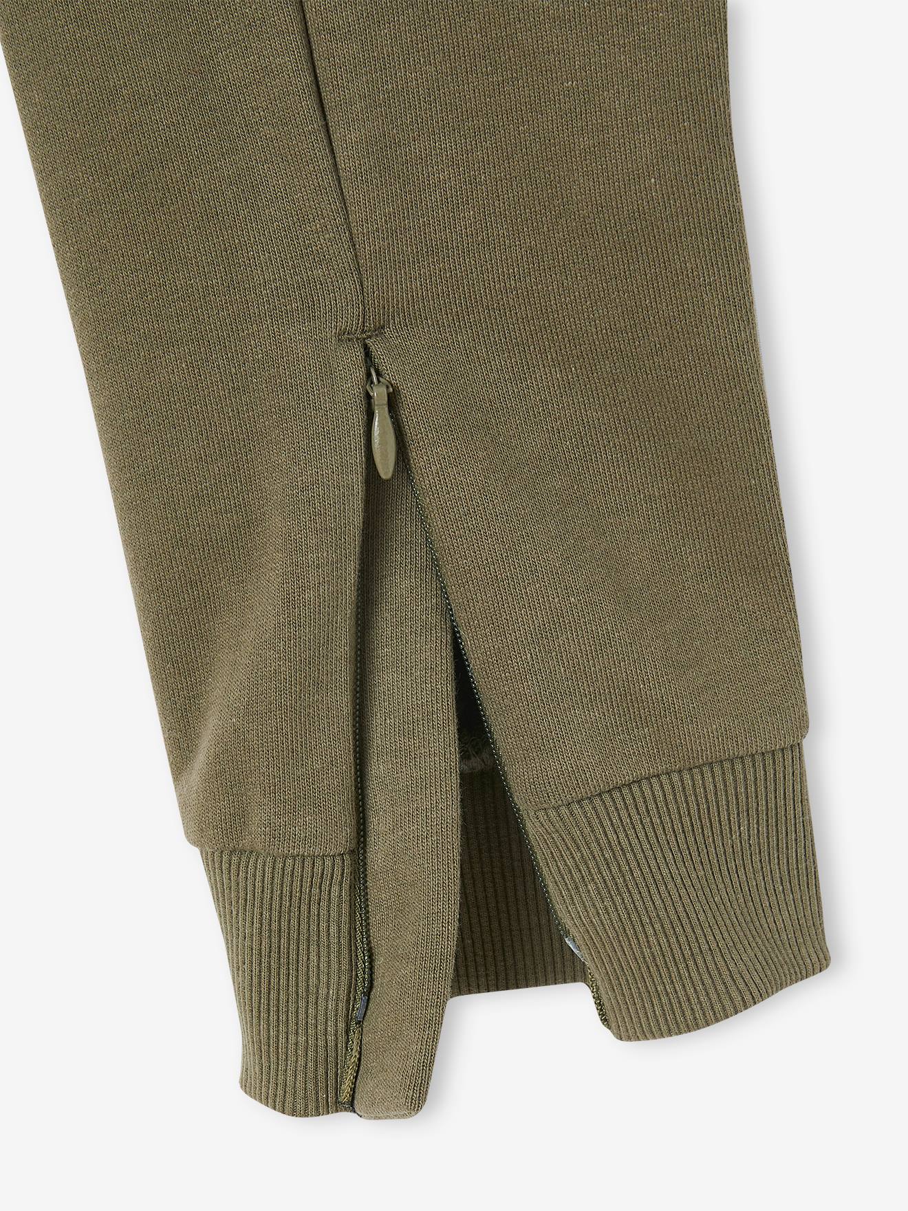 Vertbaudet Jungen Sporthose mit Zipper am Bein - schwarz