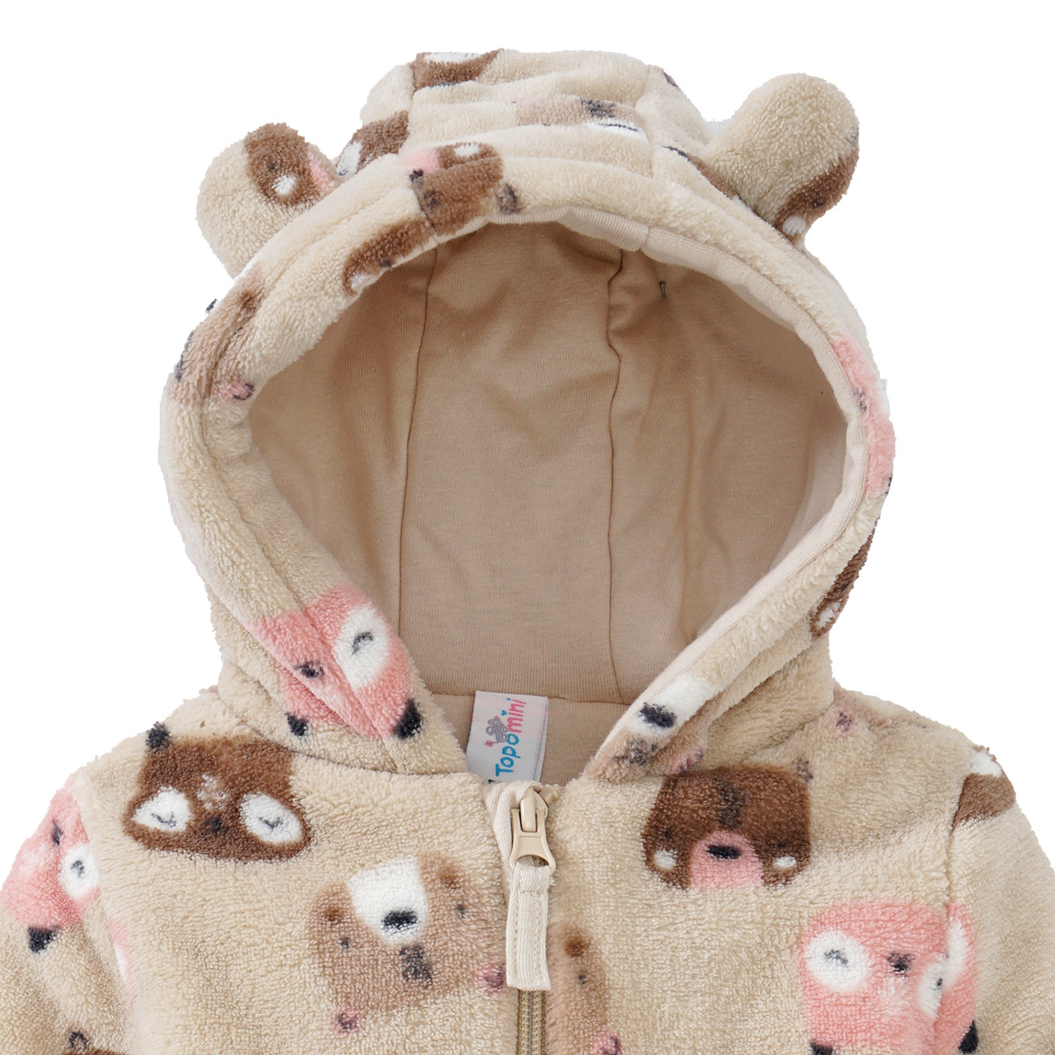 Newborn Overall mit Teddyplüsch