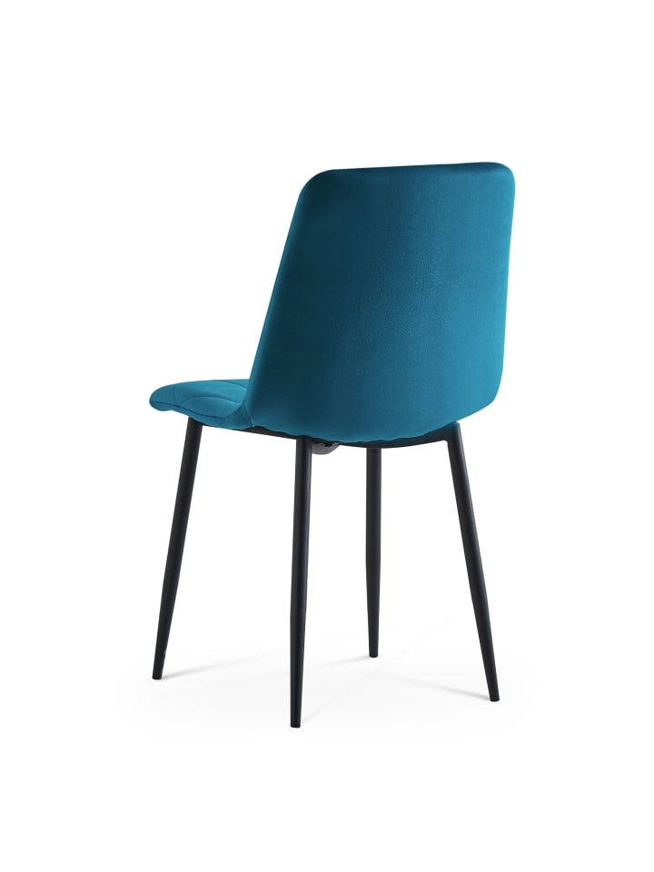 B&D Home Esszimmerstuhl VICKA in Petrol günstig kaufen 4 Stück