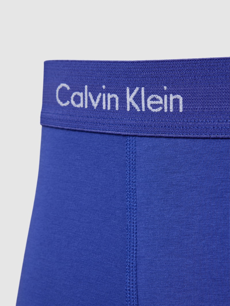 Trunks mit elastischem Logo-Bund im 3er-Pack in blau