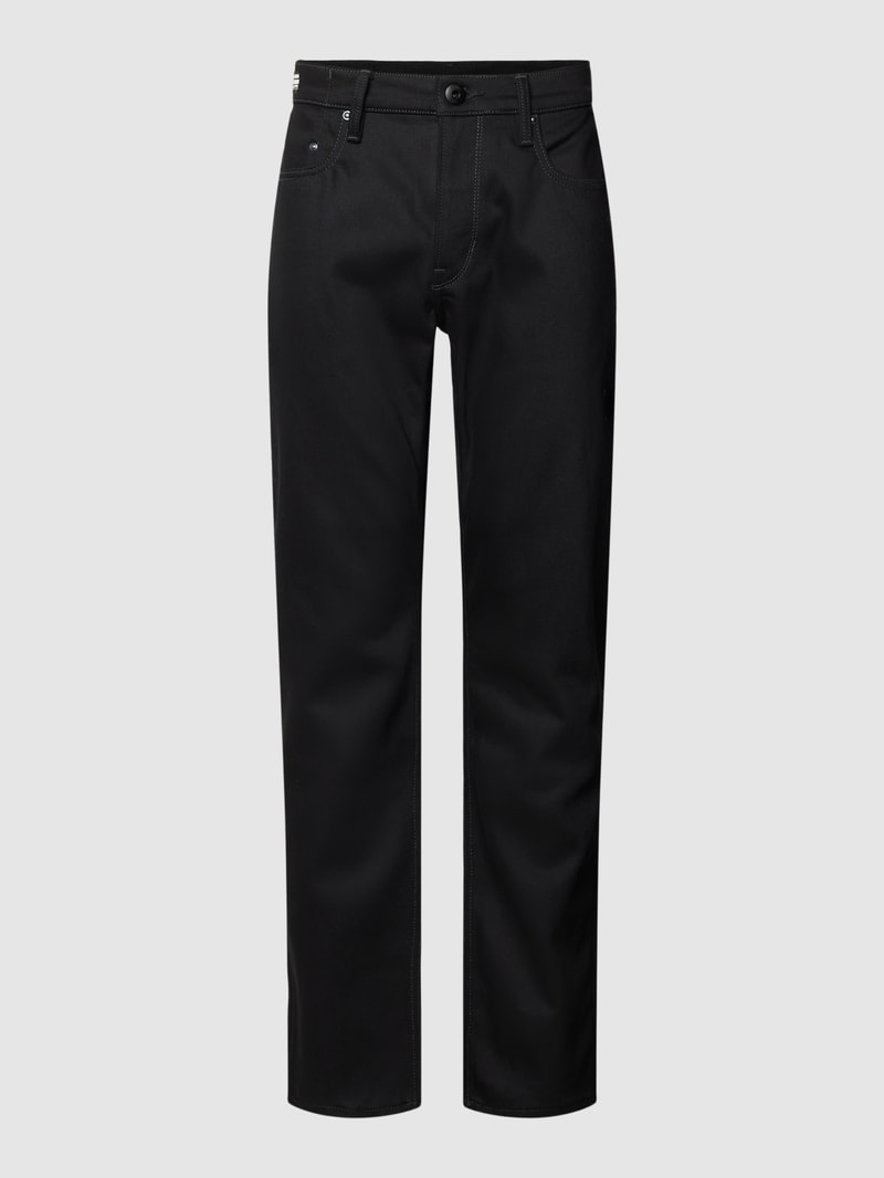 Straight Leg Jeans im 5-Pocket-Design Modell 'Mosa' in schwarz