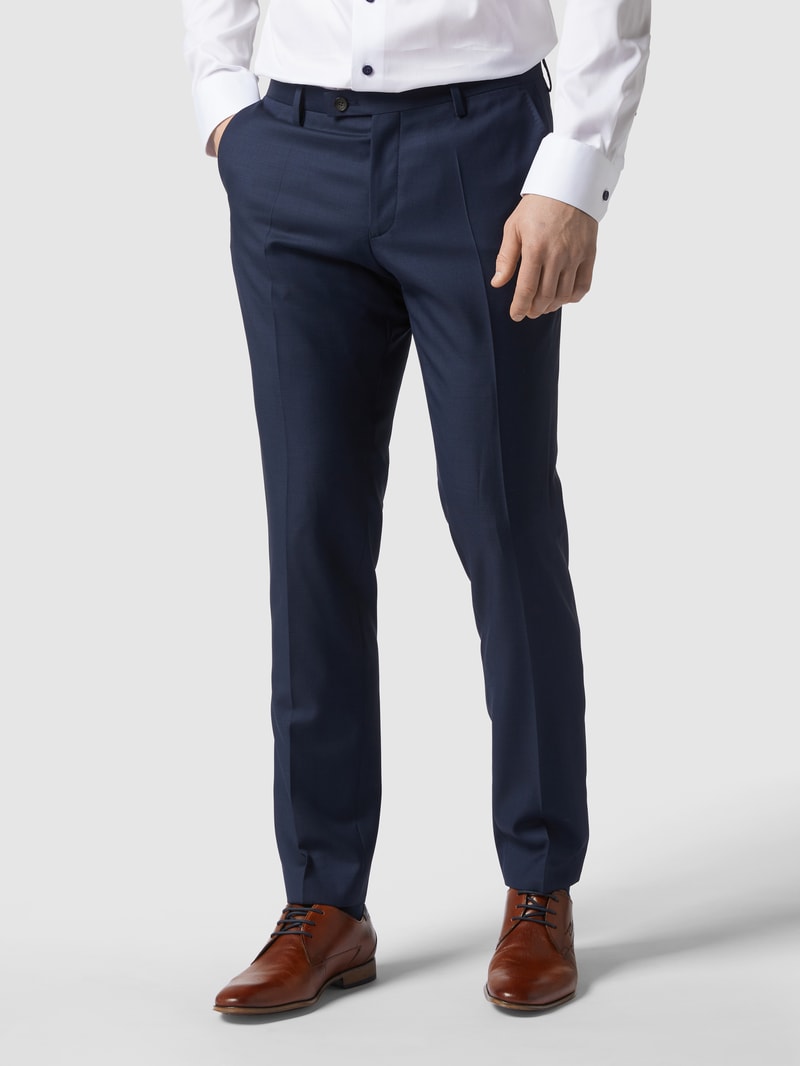 Slim Fit Anzug-Hose aus Schurwolle in blau
