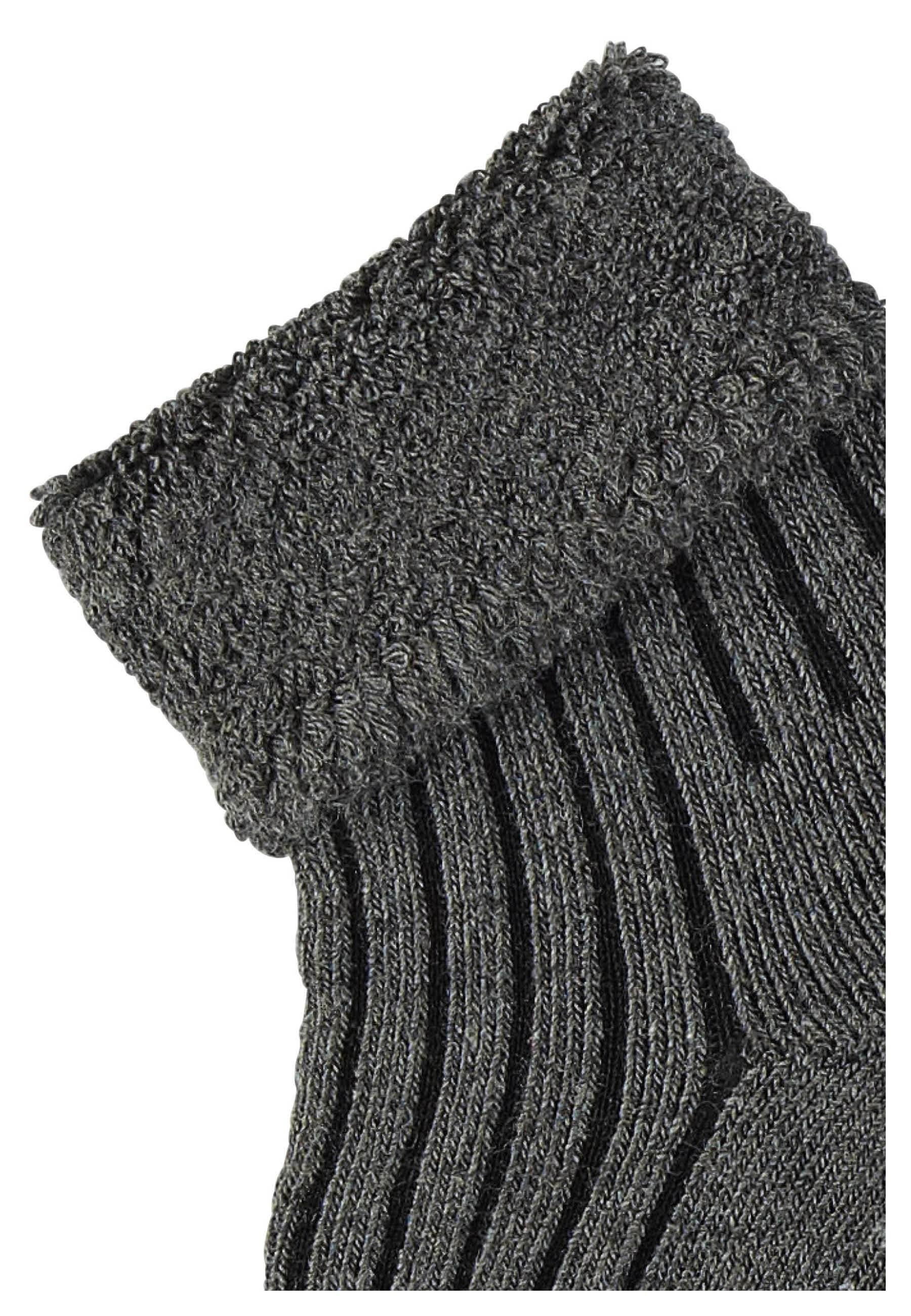 Babysocken uni mit Rippstruktur, Vollplüsch innen