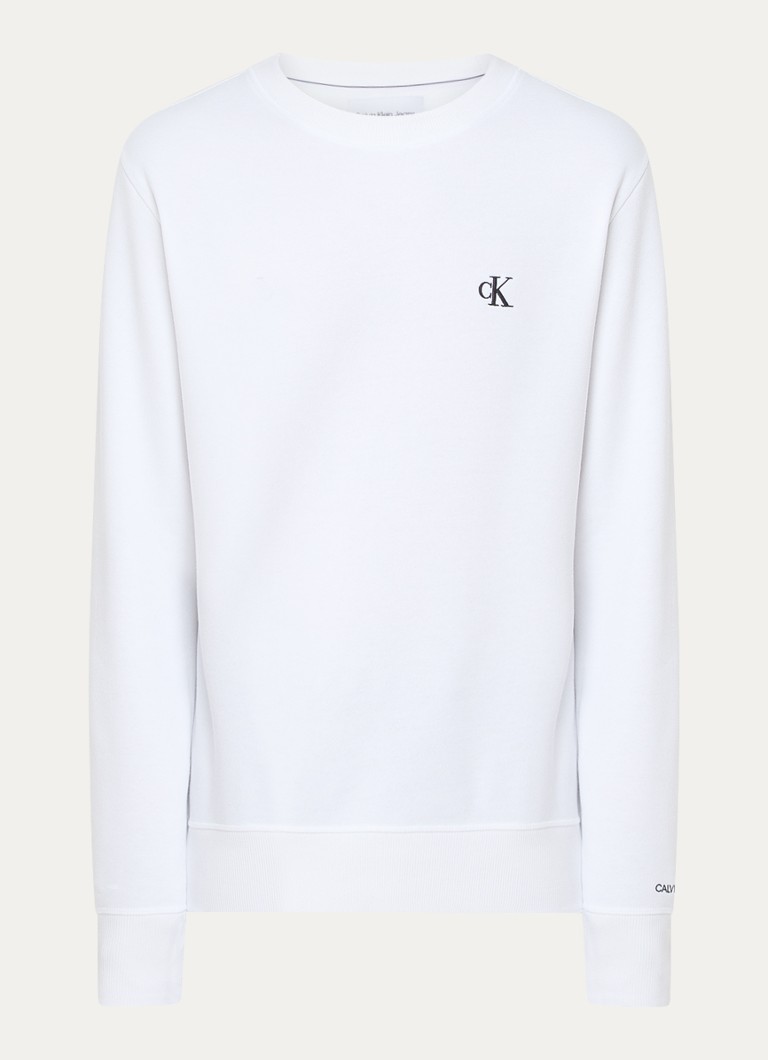 Pulover Calvin Klein cu logo brodat