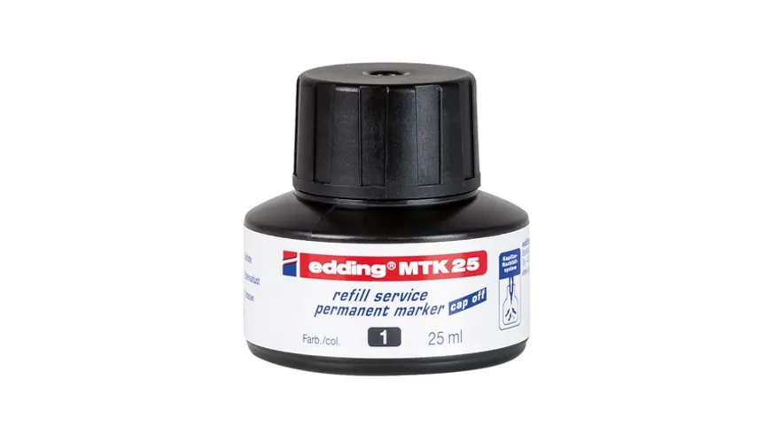 edding Nachfülltinte MTK25 25 ml schwarz