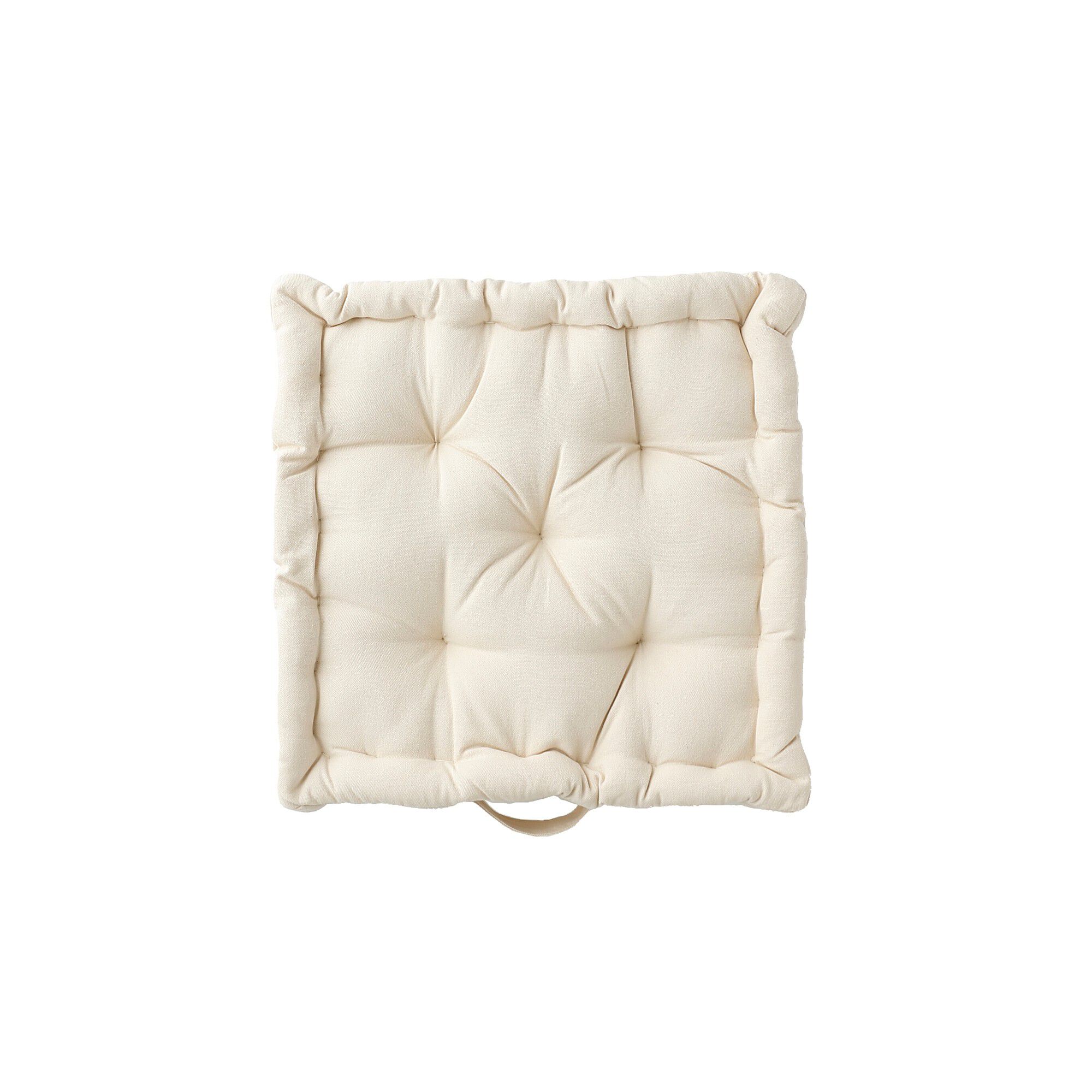 Coussin de sol uni coton