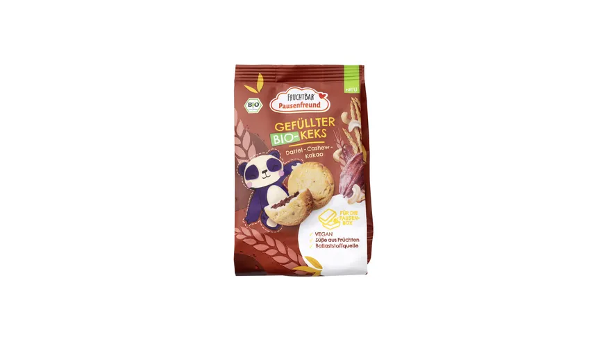 FRUCHTBAR Pausenfreund Gefüllter Bio Keks 120 g