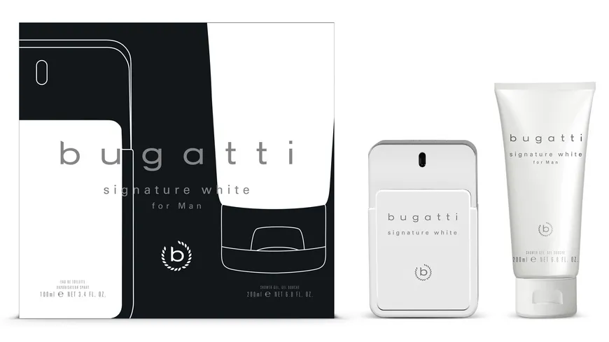 bugatti Signature White Eau de Toilette und Duschgel Geschenkpackung