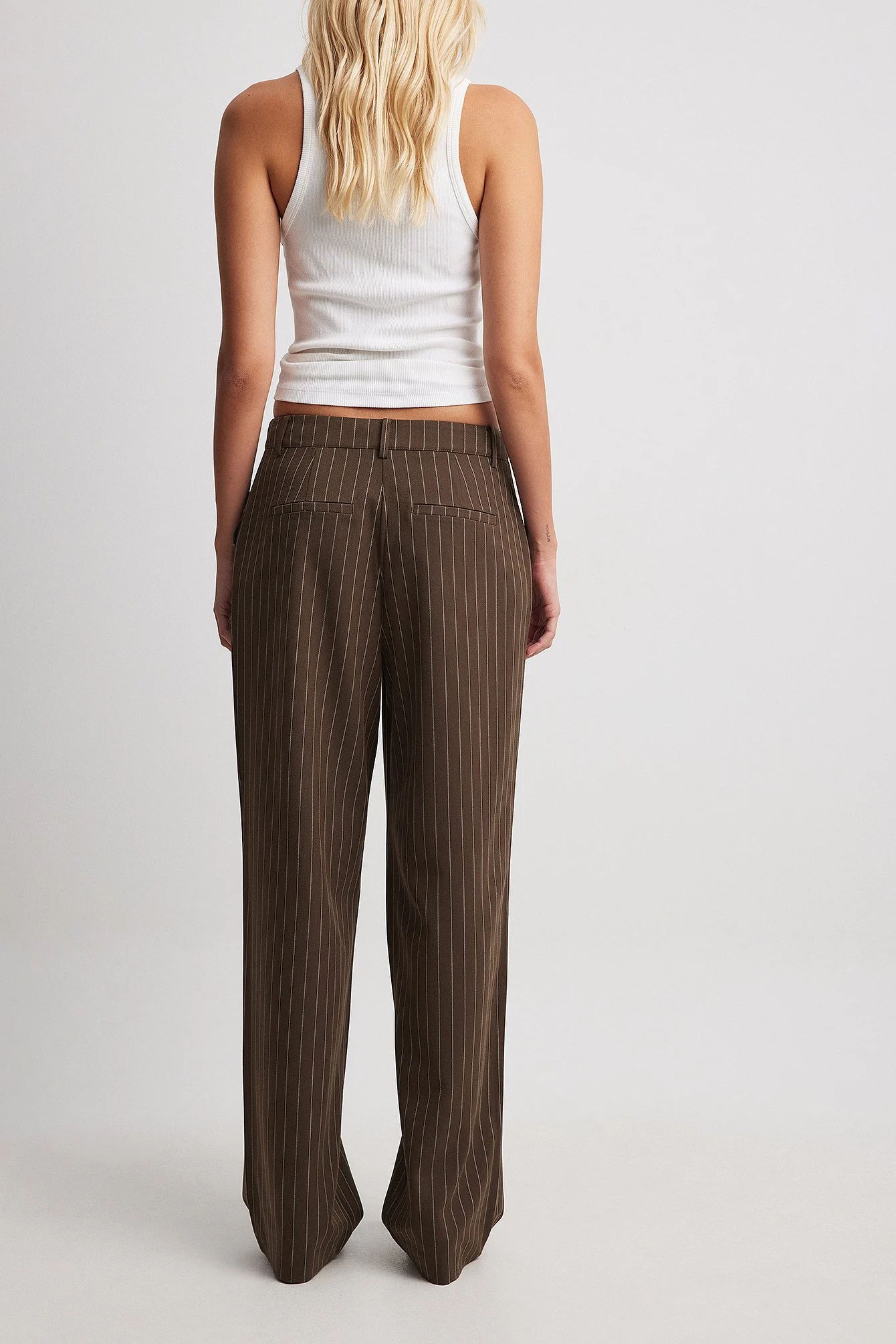 Gestreifte Hose mit hoher Taille