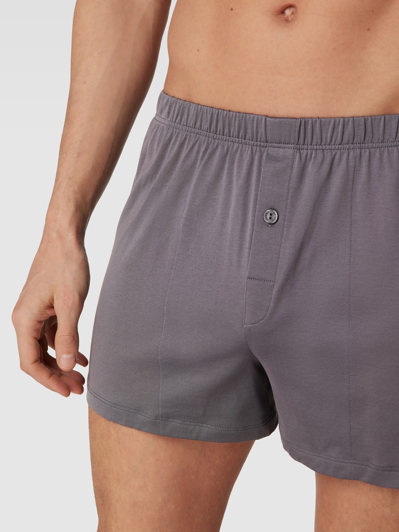 Boxershorts mit elastischem Bund in rauchblau