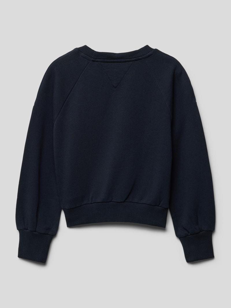 Sweatshirt mit Label-Details Modell 'MONOGRAM' in marineblau