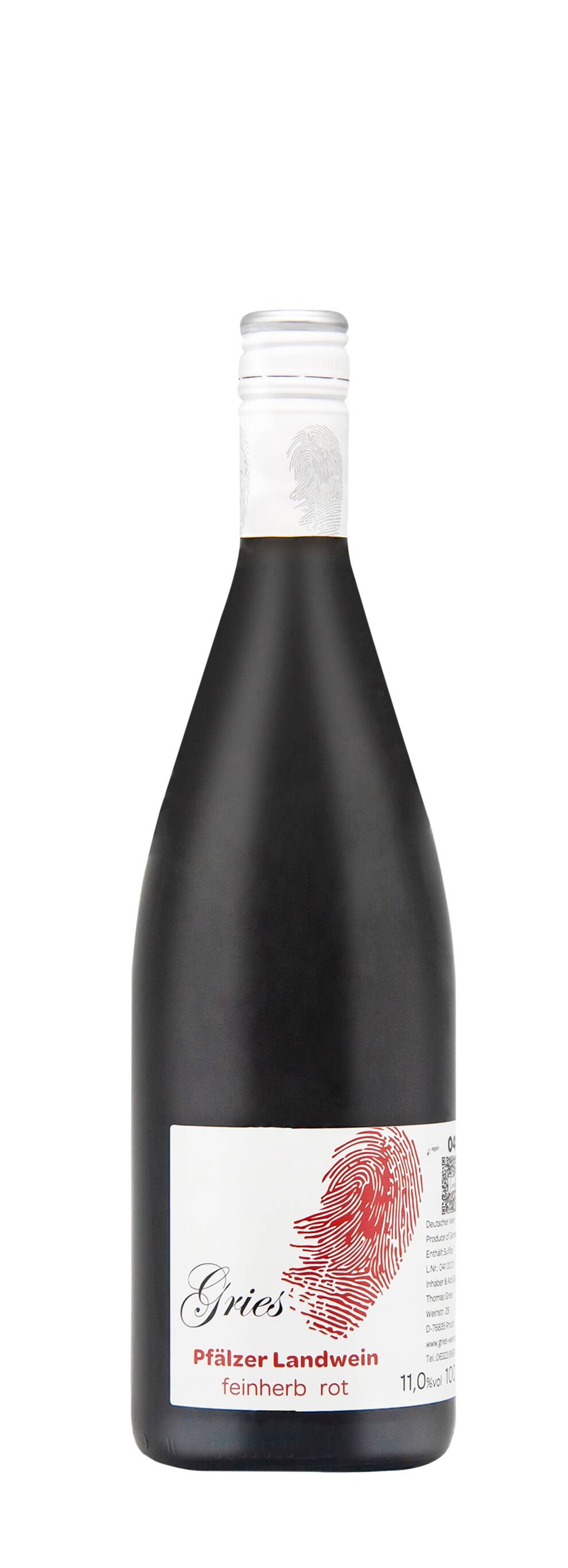 Weingut Gries Pfälzer Landwein Rotwein feinherb 2021