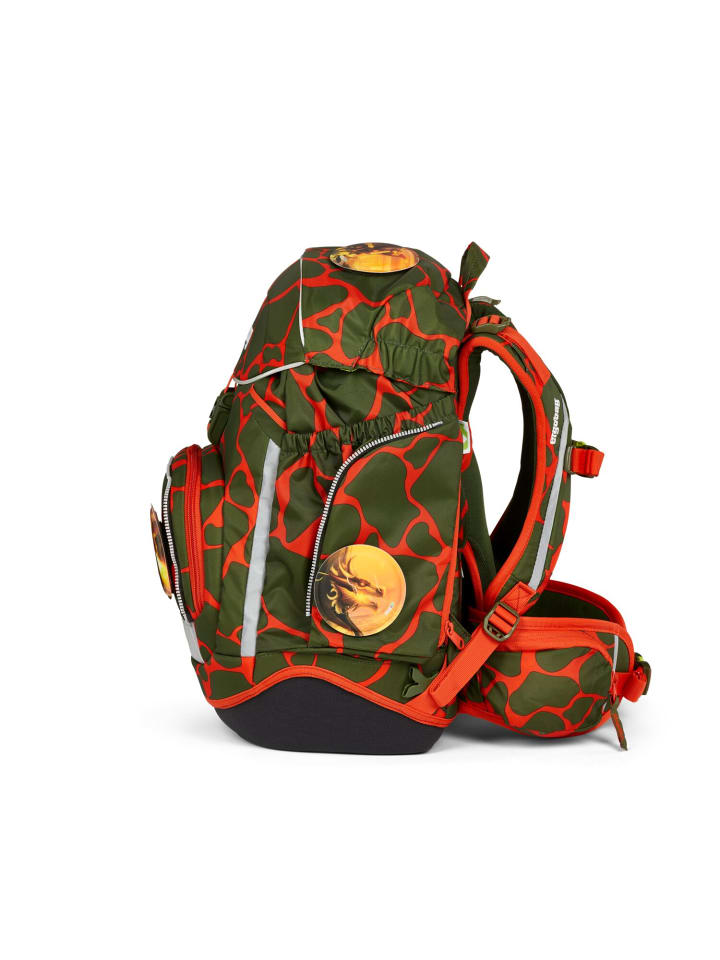 Ergobag Grundschulranzen Pack FeuerspeiBär in grün/rot günstig kaufen onesize