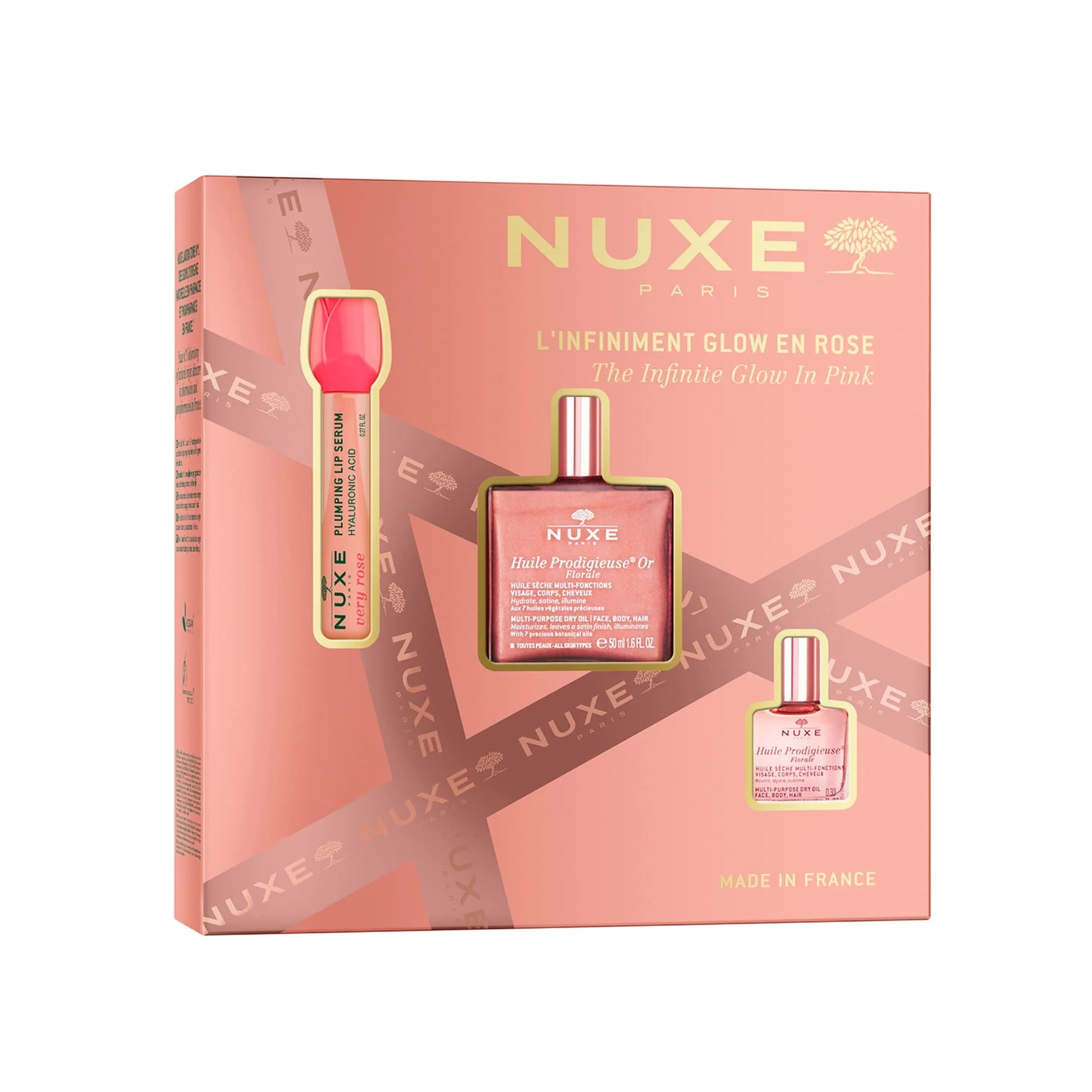 Σετ δώρου Huile Prodigieuse® ή Florale Glow - Σετ δώρου για πρόσωπο και σώμα, Θρεπτικό λάδι προσώπου, Λάδι σώματος