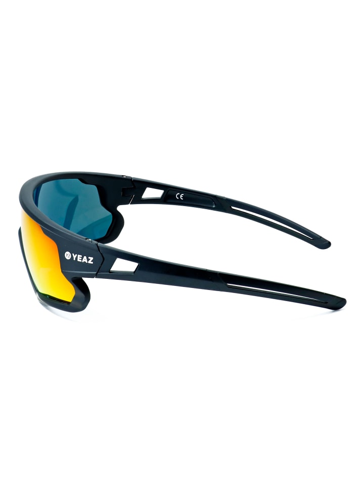 YEAZ SUNRISE Sport-Sonnenbrille Black/Red in rot günstig kaufen onesize