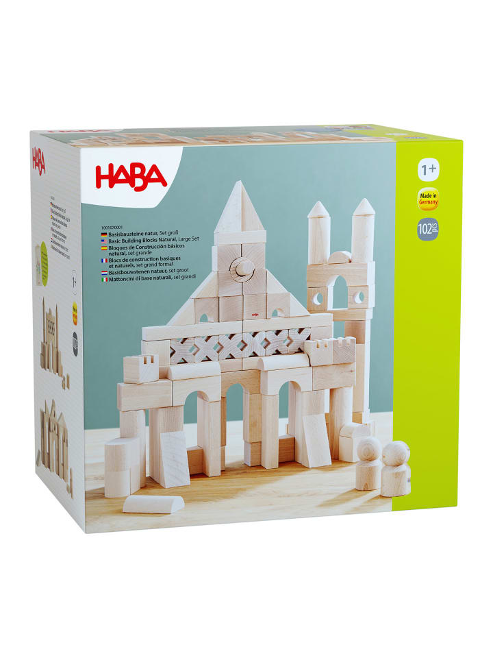 Haba Spielbausteine Basisbausteine natur, Set groß in mehrfarbig günstig kaufen onesize