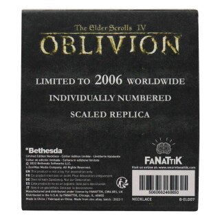 Elder Scrolls Oblivion Halskette - Amulet of Kings (Limited Edition)