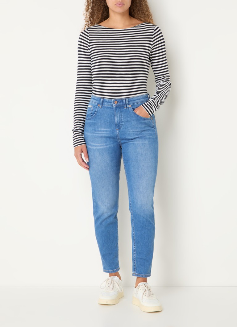 Marc O'Polo long-sleeved shirt with stripe print and boat neckline