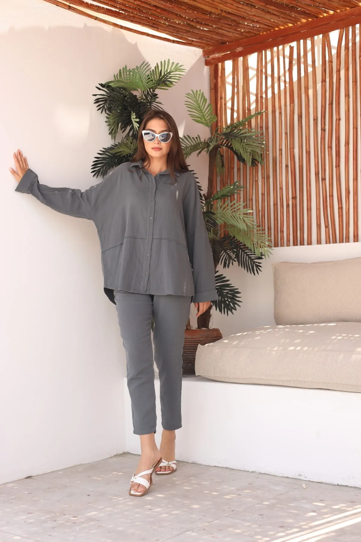 Laluvia  Zweiteiler - Grau - Regular Fit