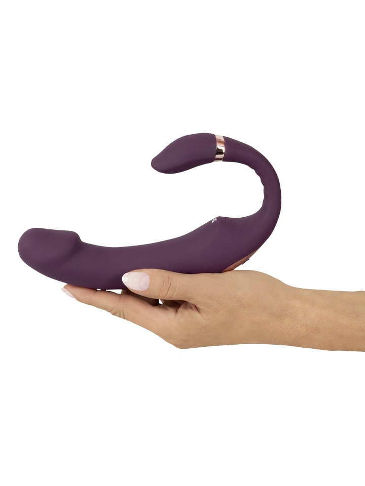 Javida Vibrator Nodding Tip Vibrator with Stimulator in lila günstig kaufen 18,5 cm