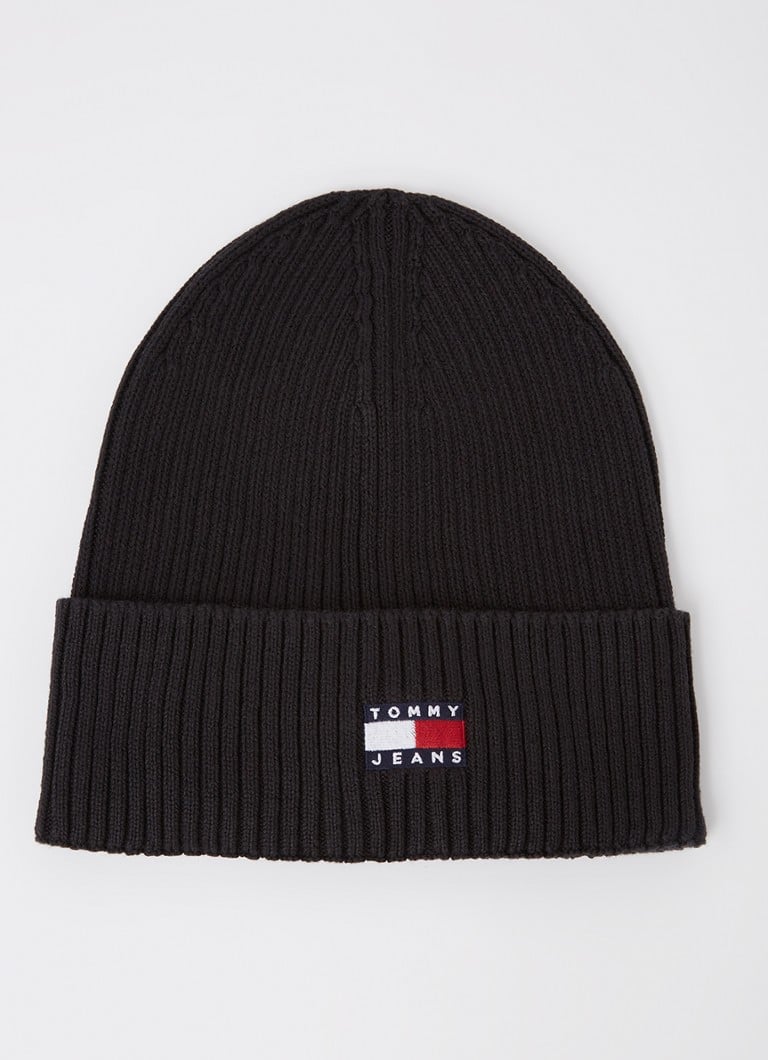 Tommy Hilfiger Rib-knit beanie with logo embroidery