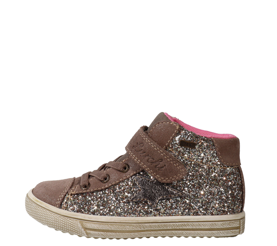 Lurchi Sneaker Sanna-TEX - taupe-gold glitter