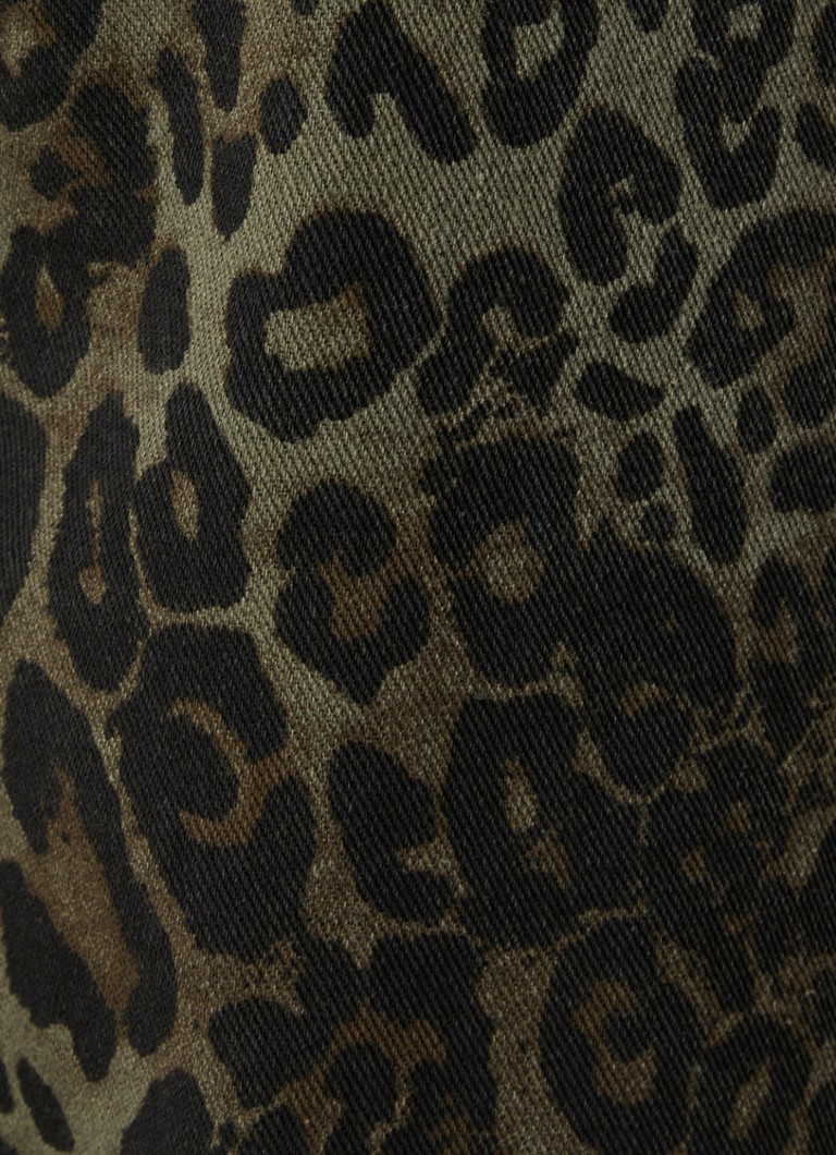Blugi cu imprimeu leopard, cu talie înaltă și croială dreaptă, de la Jean Sofie Schnoor Tokyo