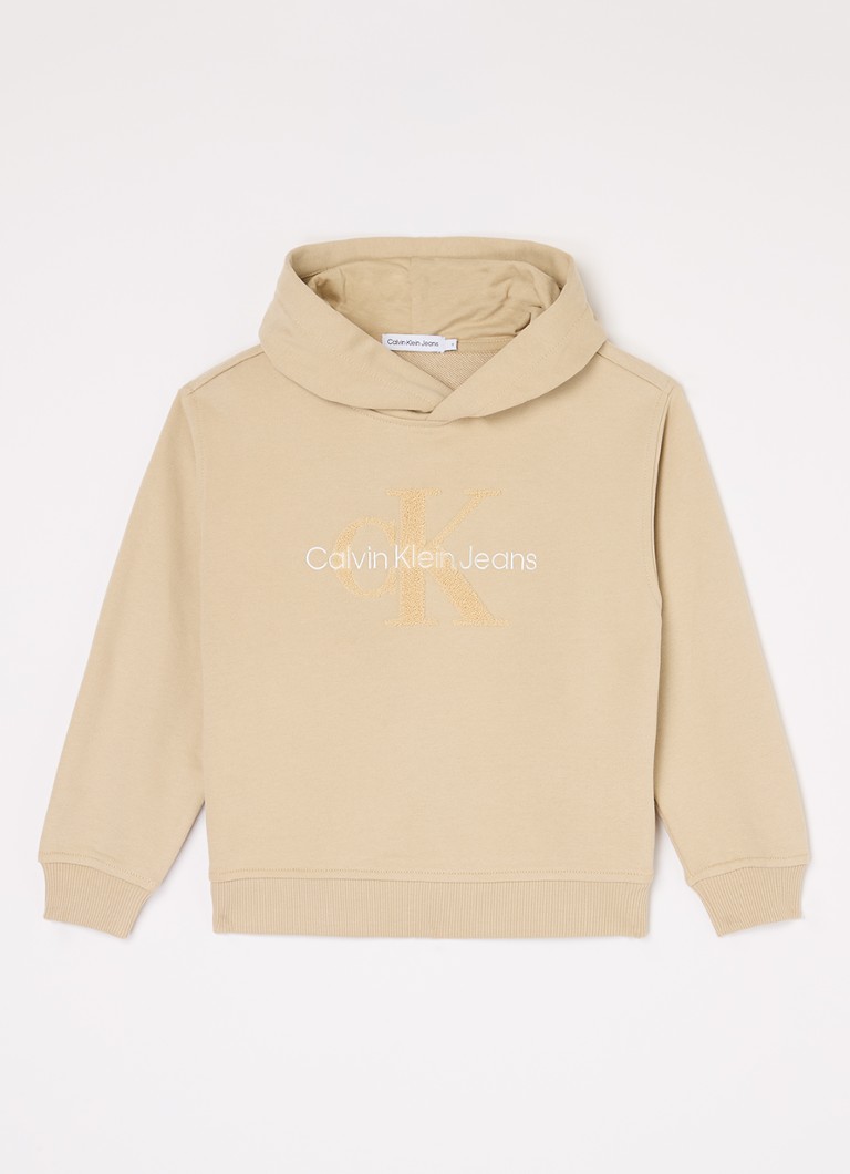 Bluza z kapturem Calvin Klein z haftowanym logo