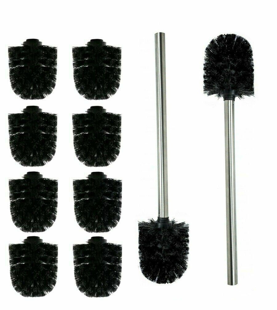 ROXUS WC-Reinigungsbürste Toilettenbürste, WC Bürsten Set, Reinigungsbürsten, jedes Badezimmer, (Spar-Set, 12-tlg., 12 teilig), auswechselbar, rostfrei