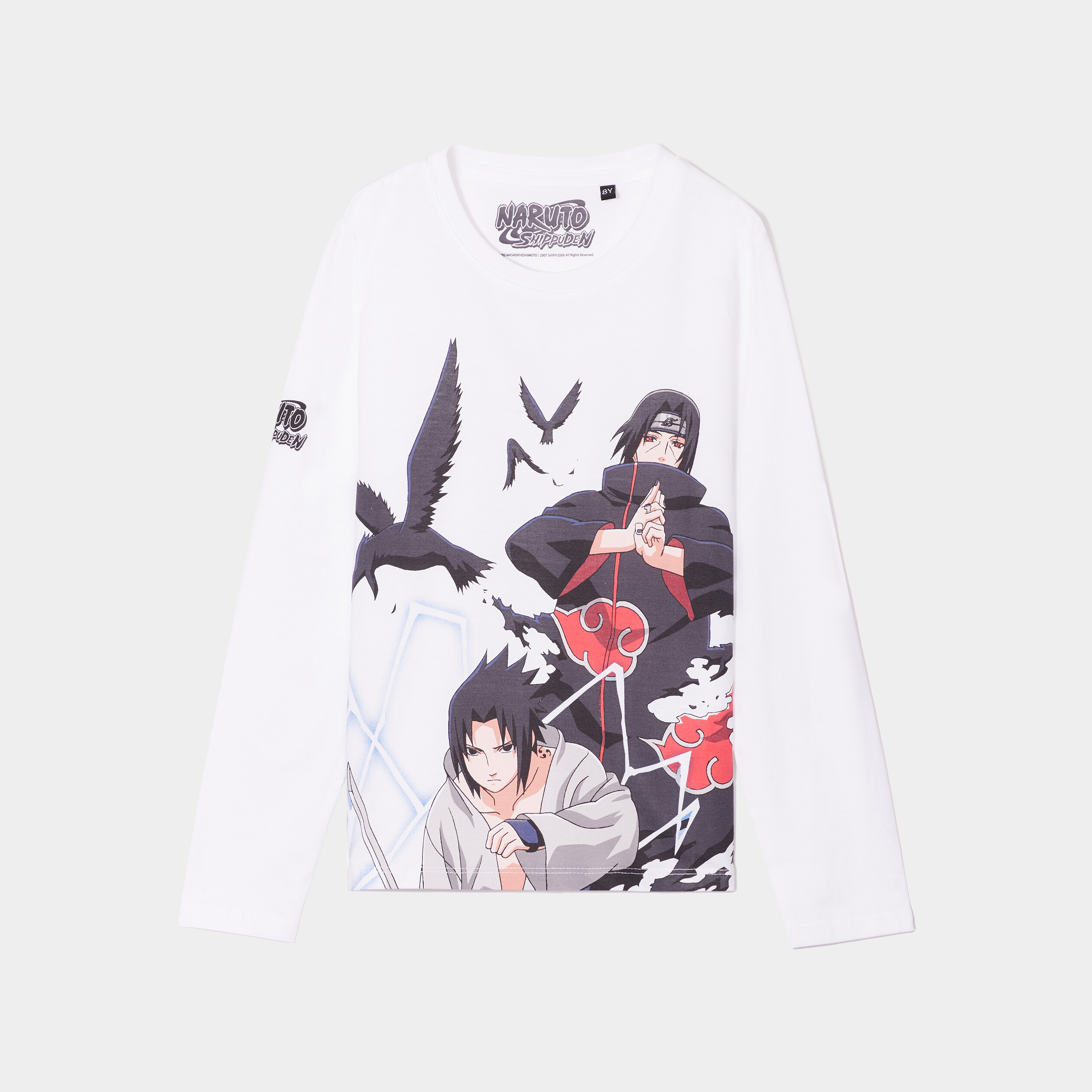 T-shirt manches longues Naruto Itachi blanc garçon | La Halle