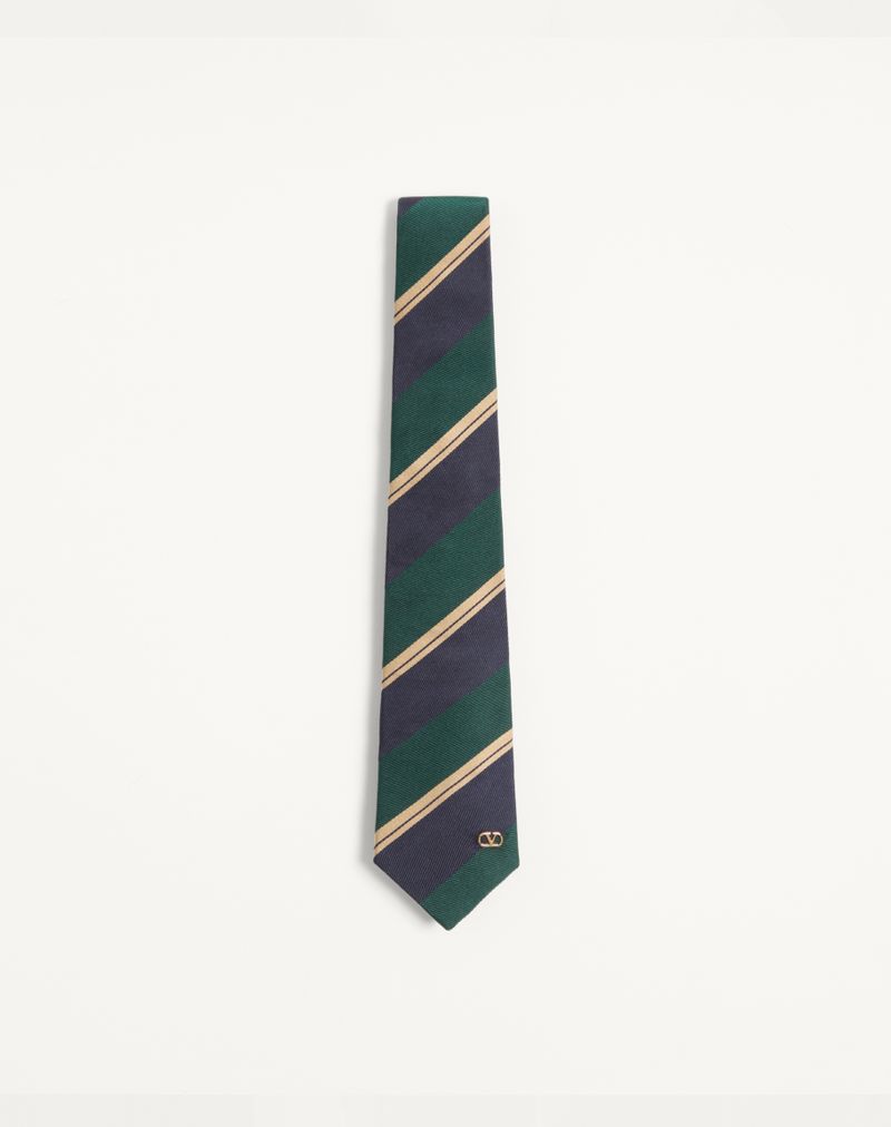 Valentie Regimental Jacquard Silkeslips