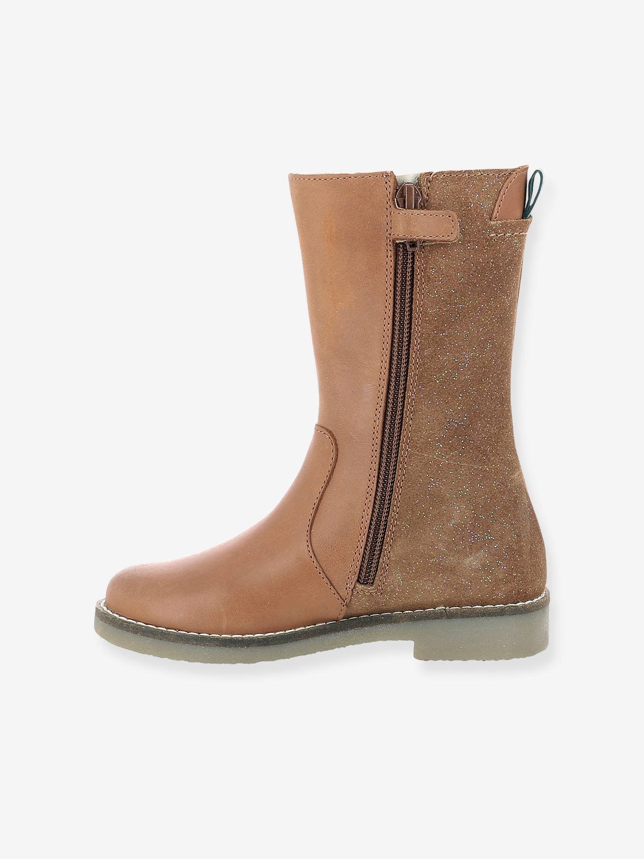 Bottes fille Ny Kraft KICKERS® camel fantaisie