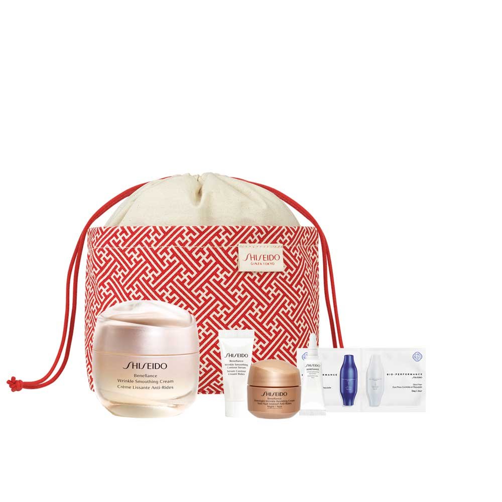 Shiseido Benefiance Wrinkle Smoothing Cream Pouch Set