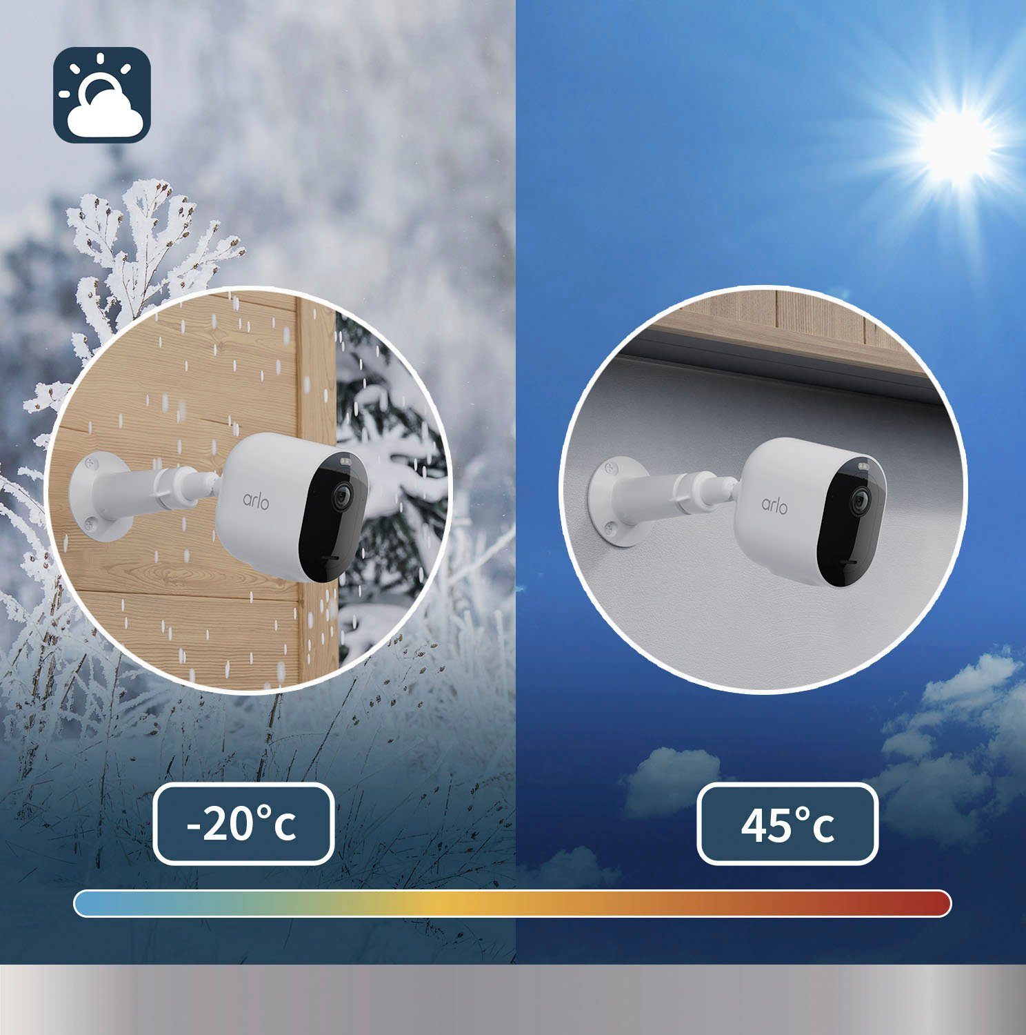 ARLO Pro 5 Spotlight 3er Set Überwachungskamera (Außenbereich, Innenbereich)