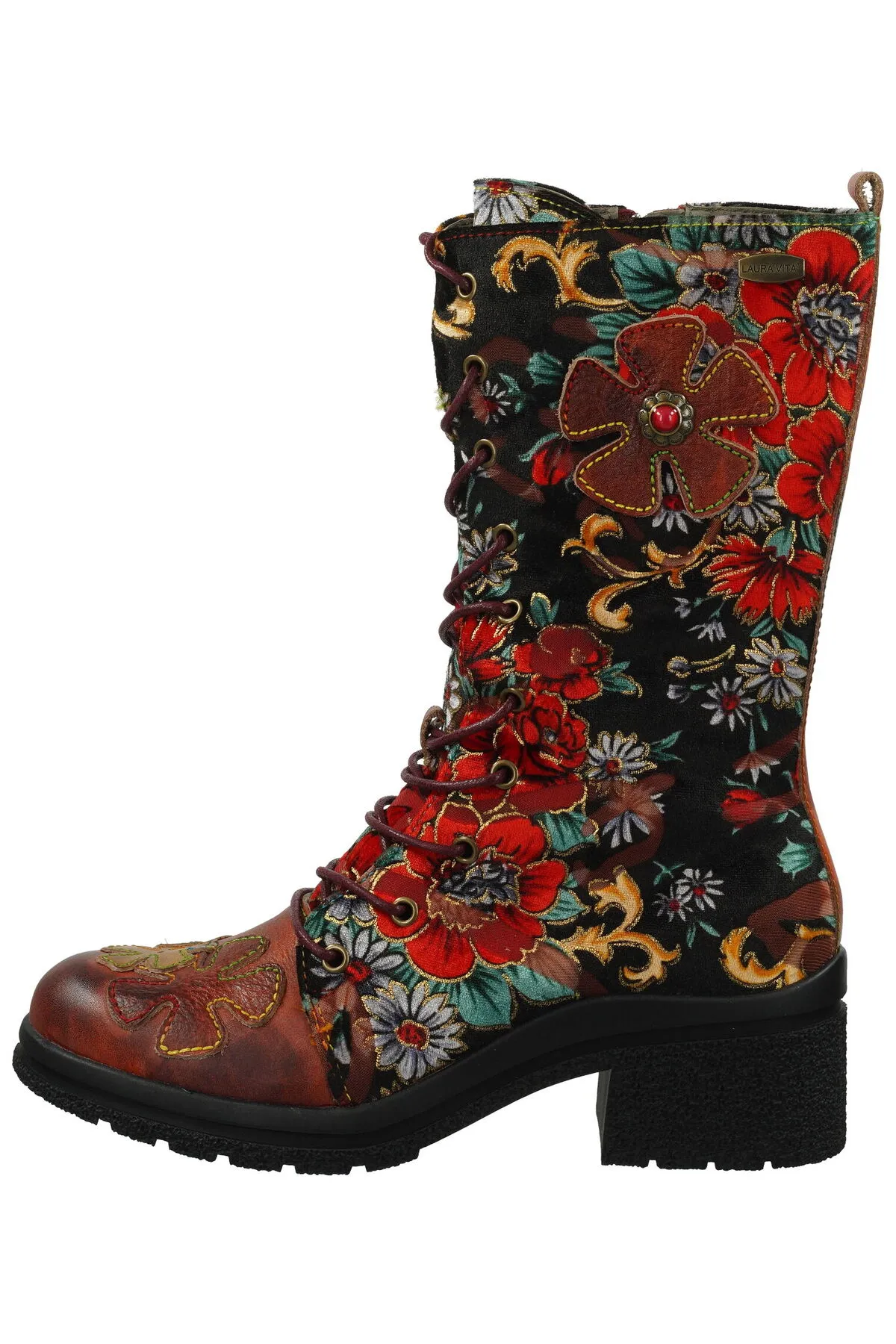 LAURA VITA  Stiefel - Rot - Blockabsatz